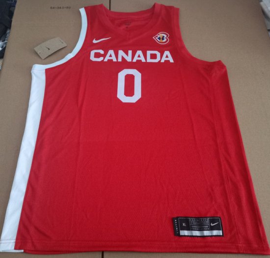 0 Dort Canada Team 2023 jersey red